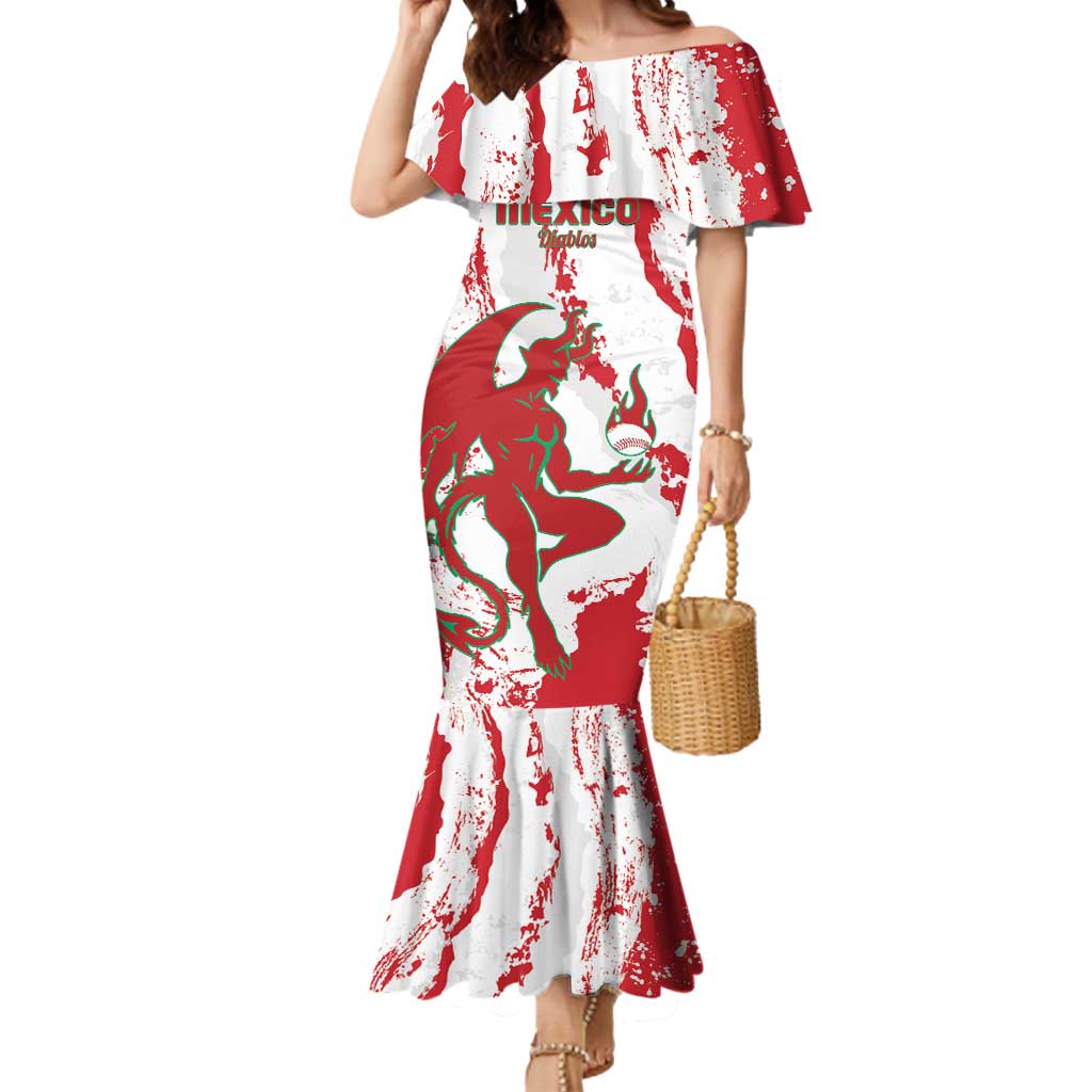 Diablos Rojos 2025 Baseball Custom Mermaid Dress Come On Mexico