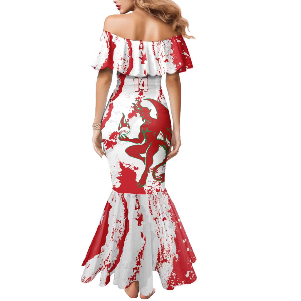 Diablos Rojos 2025 Baseball Custom Mermaid Dress Come On Mexico