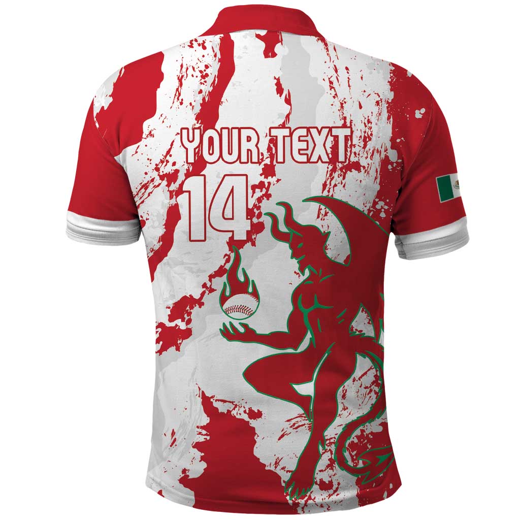 Diablos Rojos 2025 Baseball Custom Polo Shirt Come On Mexico