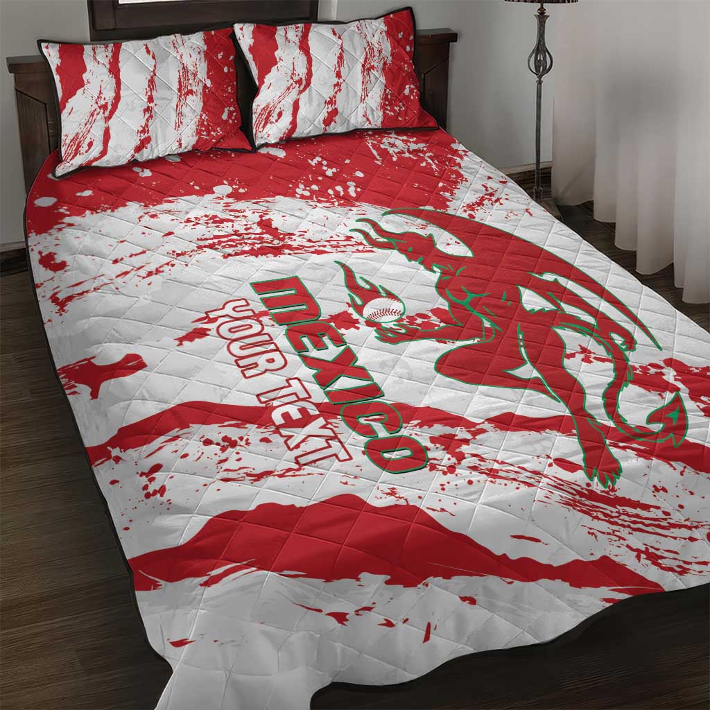 Diablos Rojos 2025 Baseball Custom Quilt Bed Set Come On Mexico