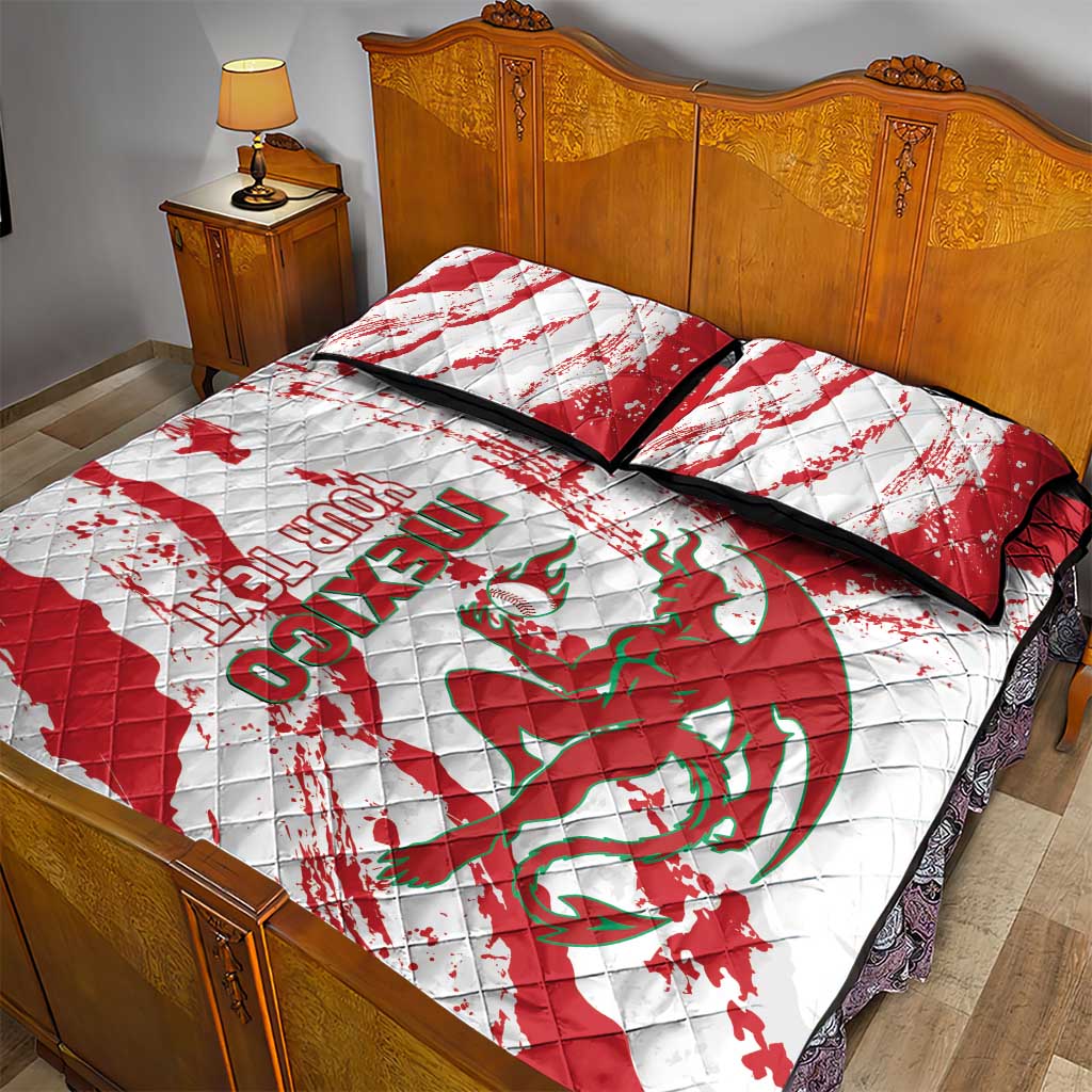 Diablos Rojos 2025 Baseball Custom Quilt Bed Set Come On Mexico