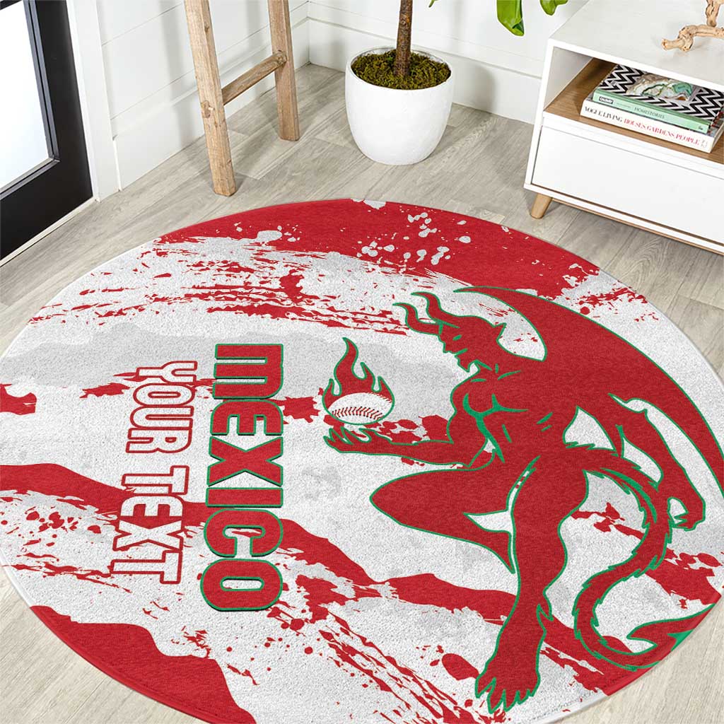 Diablos Rojos 2025 Baseball Custom Round Carpet Come On Mexico