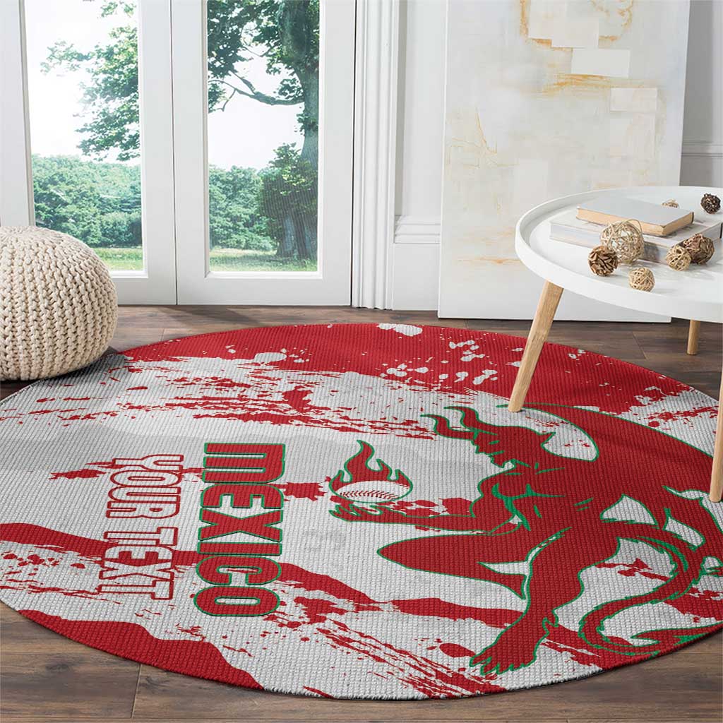 Diablos Rojos 2025 Baseball Custom Round Carpet Come On Mexico