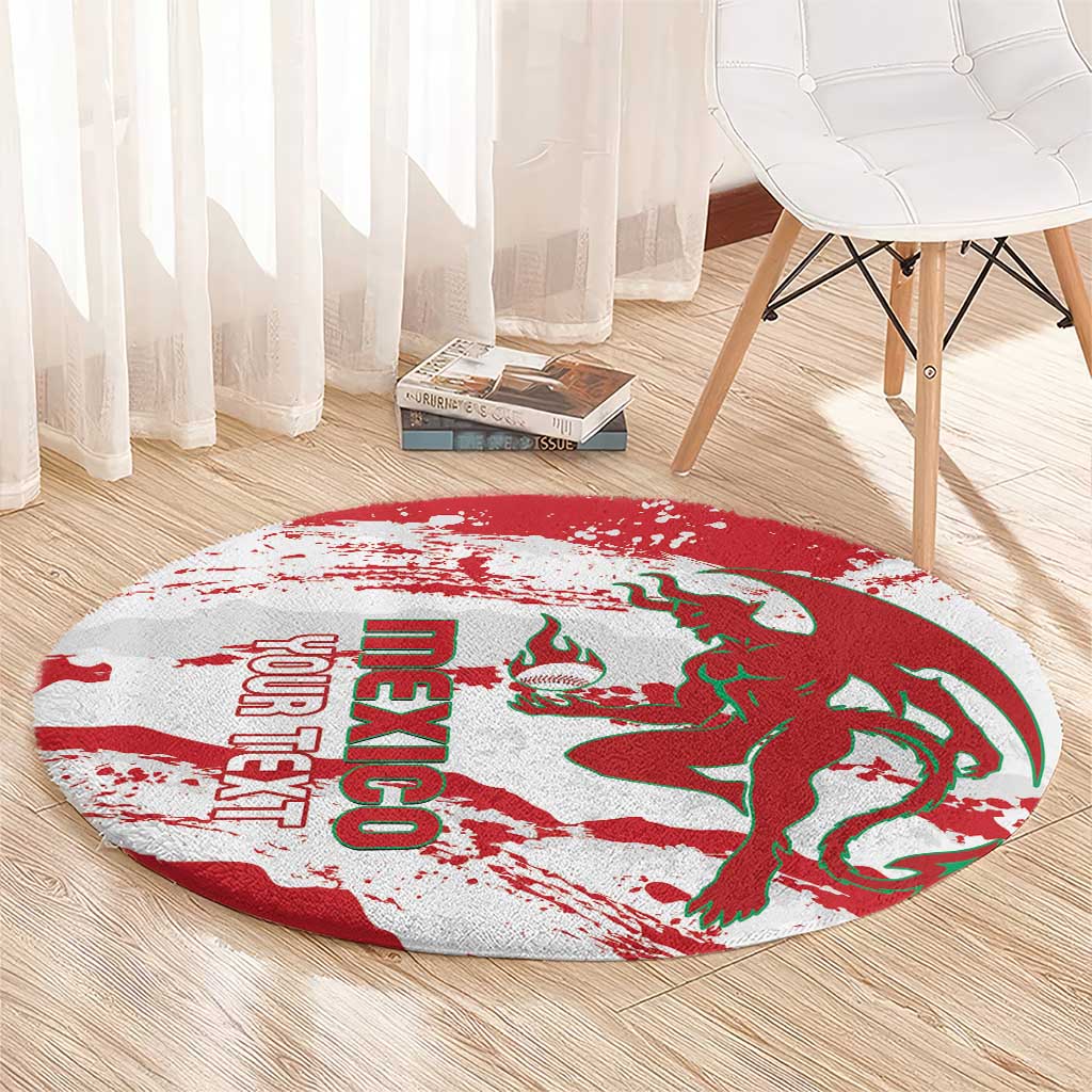 Diablos Rojos 2025 Baseball Custom Round Carpet Come On Mexico