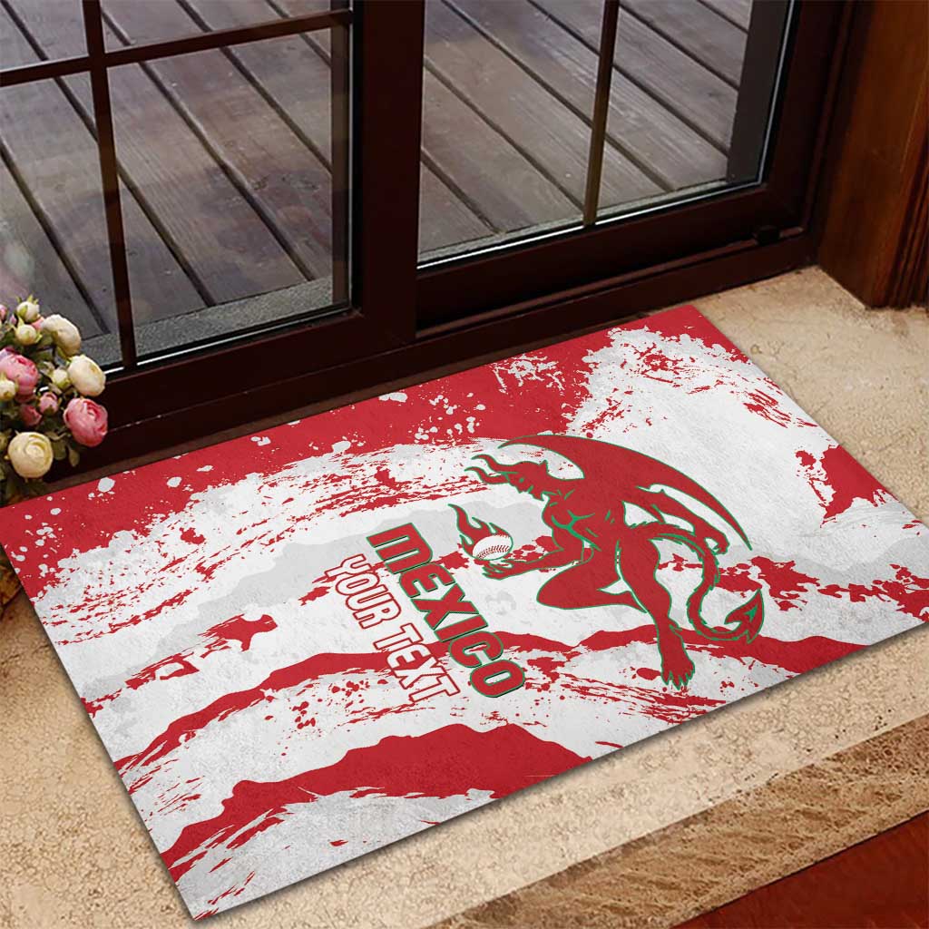 Diablos Rojos 2025 Baseball Custom Rubber Doormat Come On Mexico