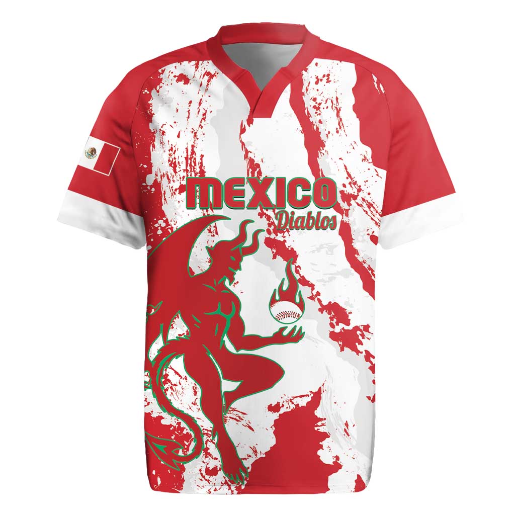 Diablos Rojos 2025 Baseball Custom Rugby Jersey Come On Mexico
