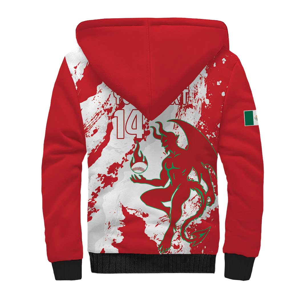 Diablos Rojos 2025 Baseball Custom Sherpa Hoodie Come On Mexico