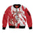 Diablos Rojos 2025 Baseball Custom Sleeve Zip Bomber Jacket Come On Mexico