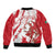 Diablos Rojos 2025 Baseball Custom Sleeve Zip Bomber Jacket Come On Mexico