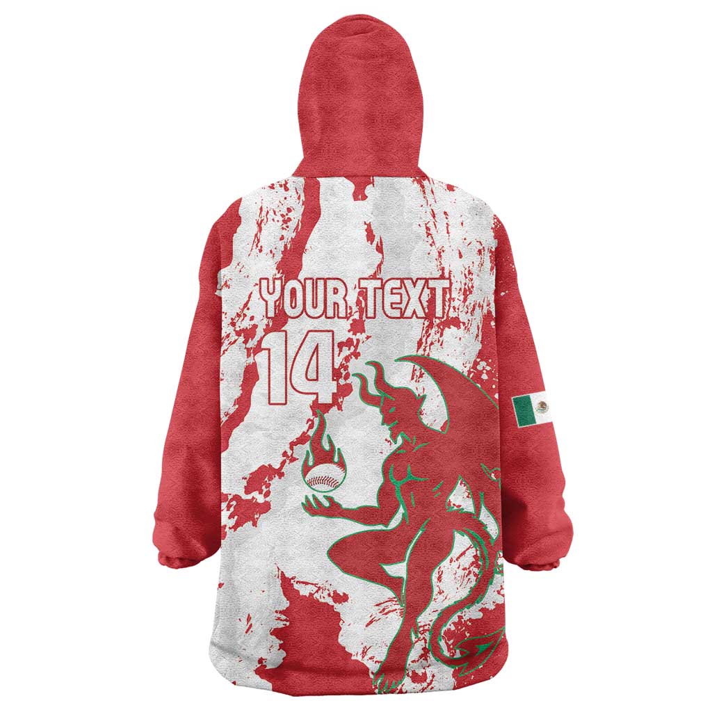 Diablos Rojos 2025 Baseball Custom Wearable Blanket Hoodie Come On Mexico