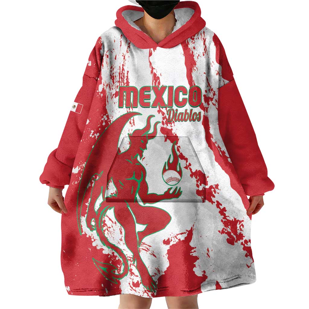Diablos Rojos 2025 Baseball Custom Wearable Blanket Hoodie Come On Mexico
