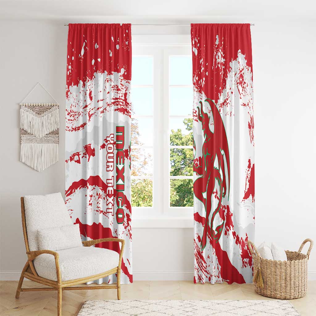 Diablos Rojos 2025 Baseball Custom Window Curtain Come On Mexico