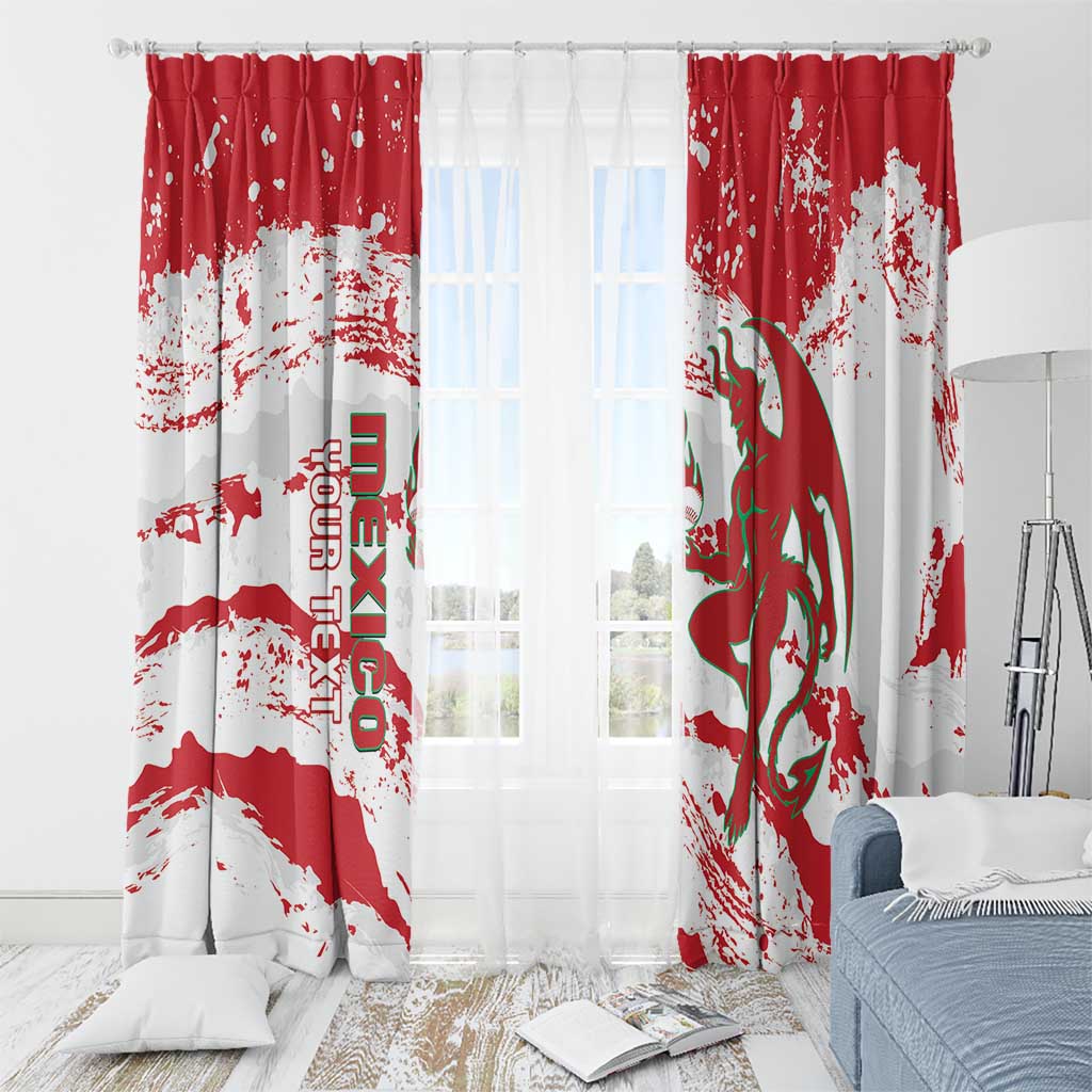 Diablos Rojos 2025 Baseball Custom Window Curtain Come On Mexico