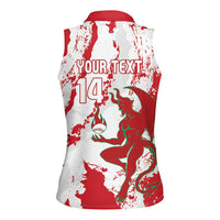 Diablos Rojos 2025 Baseball Custom Women Sleeveless Polo Shirt Come On Mexico