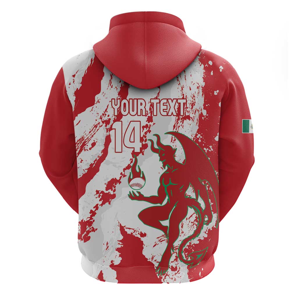 Diablos Rojos 2025 Baseball Custom Zip Hoodie Come On Mexico