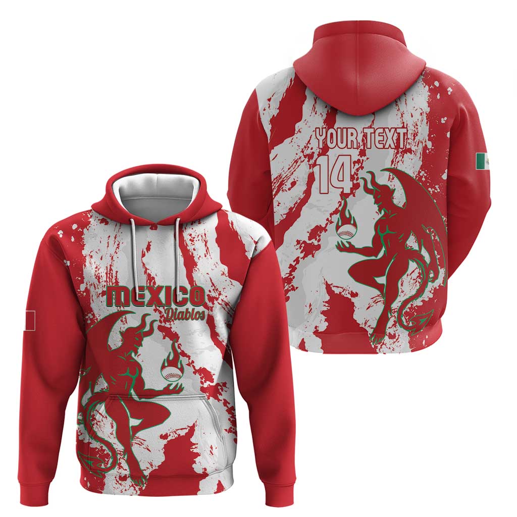 Diablos Rojos 2025 Baseball Custom Zip Hoodie Come On Mexico