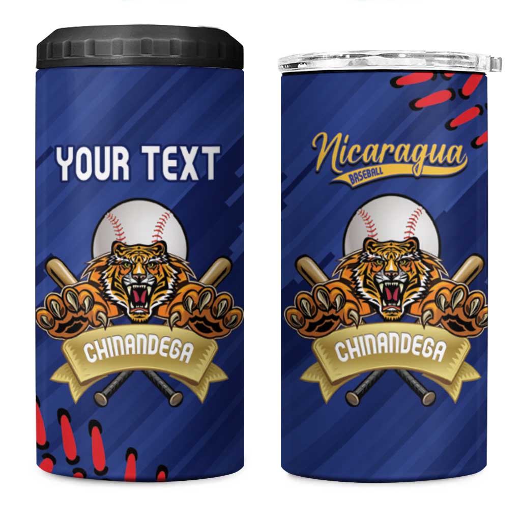 Chinandega 2025 Baseball Custom 4 in 1 Can Cooler Tumbler Come On Tigres