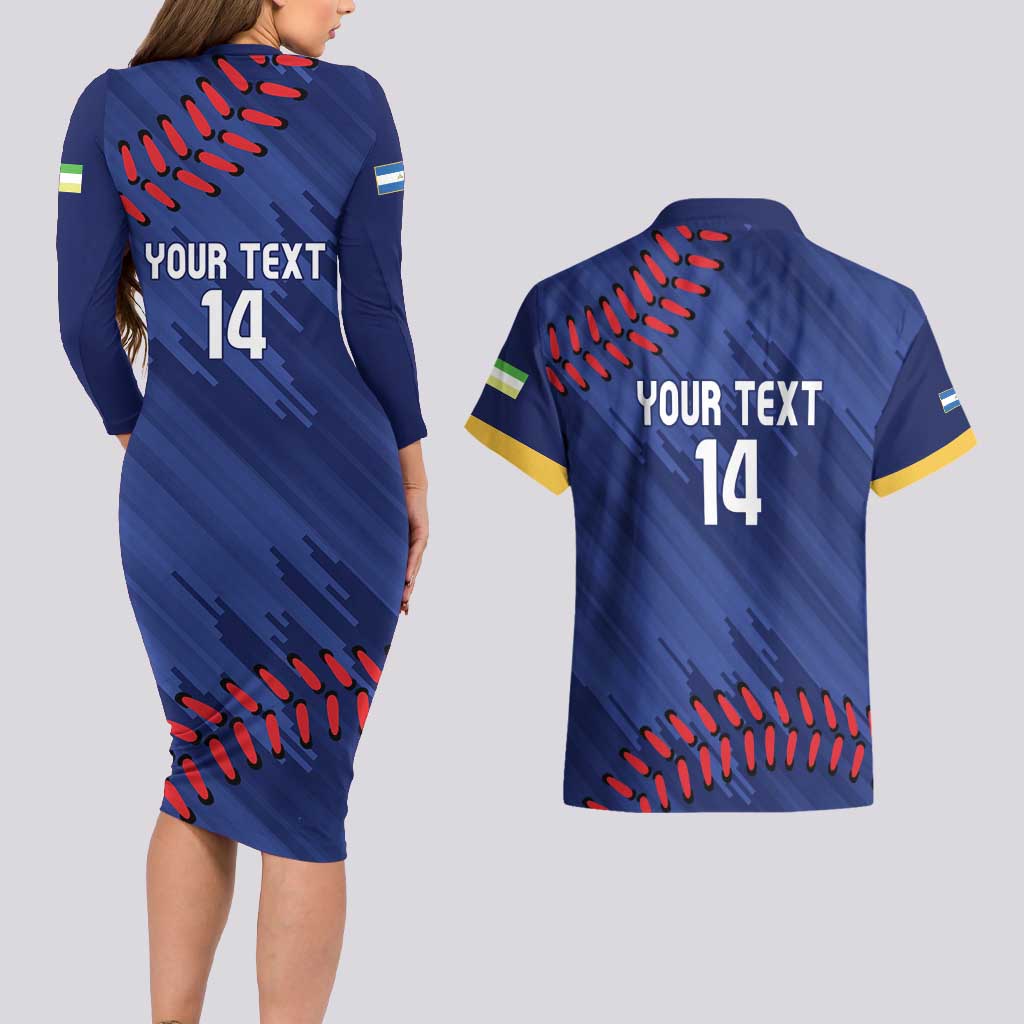 Chinandega 2025 Baseball Custom Couples Matching Long Sleeve Bodycon Dress and Hawaiian Shirt Come On Tigres