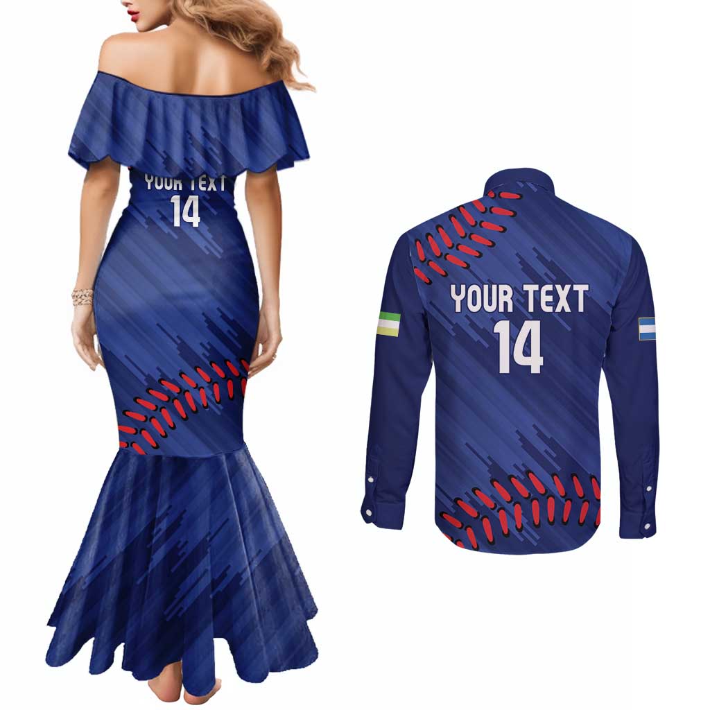 Chinandega 2025 Baseball Custom Couples Matching Mermaid Dress and Long Sleeve Button Shirt Come On Tigres