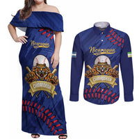 Chinandega 2025 Baseball Custom Couples Matching Off Shoulder Maxi Dress and Long Sleeve Button Shirt Come On Tigres