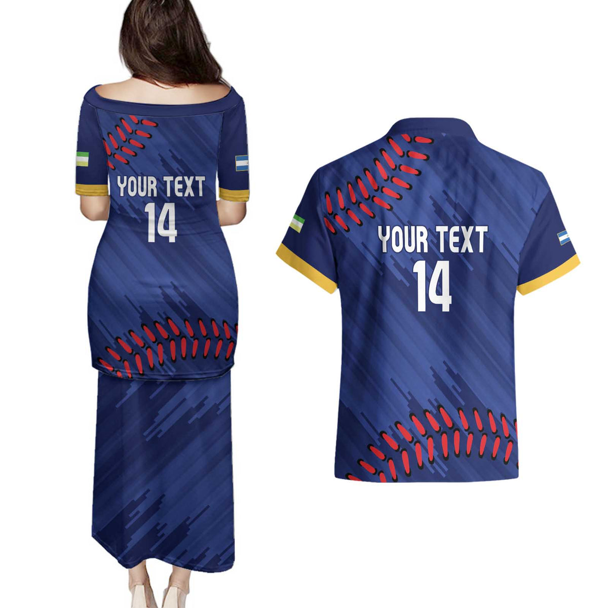 Chinandega 2025 Baseball Custom Couples Matching Puletasi and Hawaiian Shirt Come On Tigres