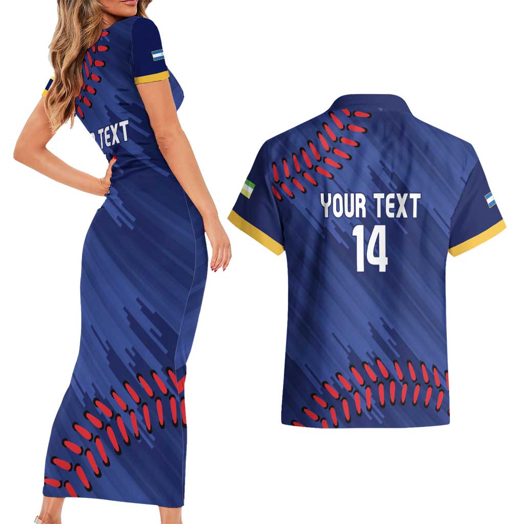 Chinandega 2025 Baseball Custom Couples Matching Short Sleeve Bodycon Dress and Hawaiian Shirt Come On Tigres