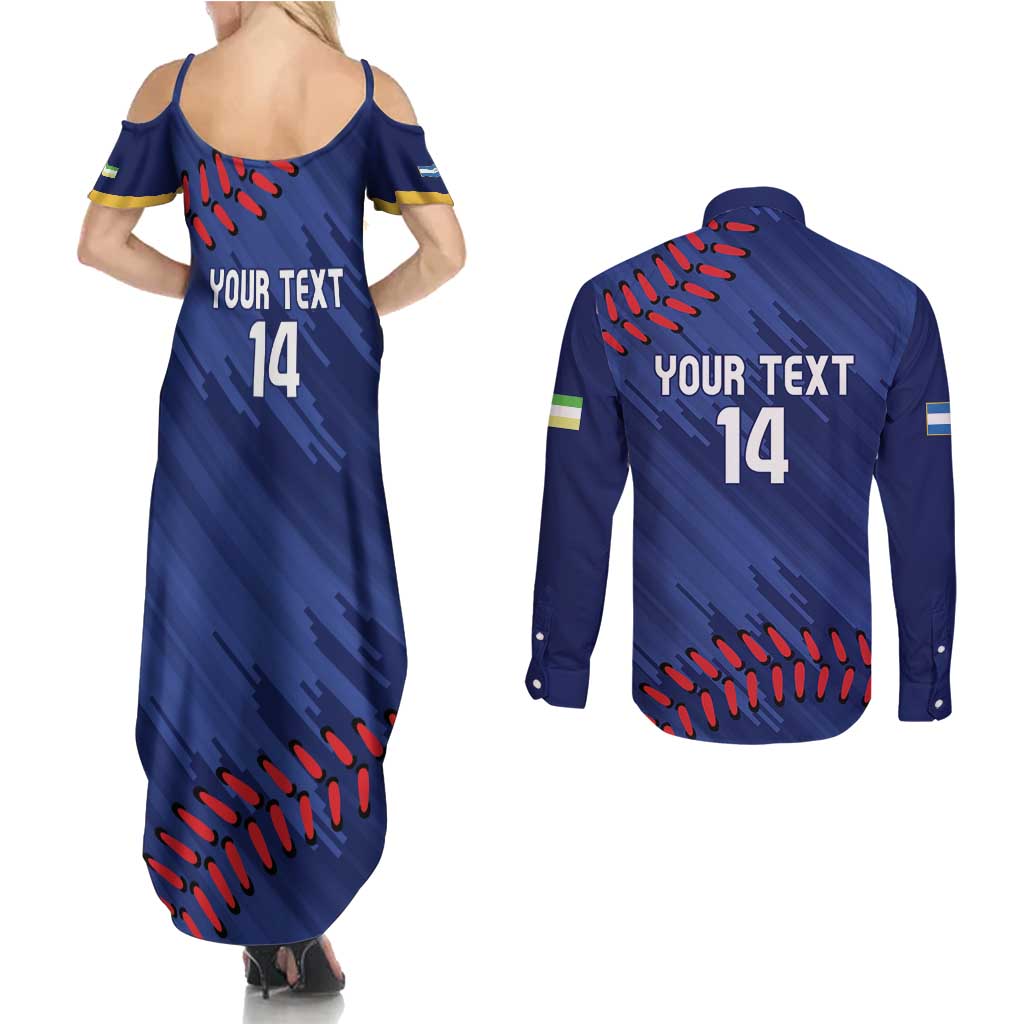 Chinandega 2025 Baseball Custom Couples Matching Summer Maxi Dress and Long Sleeve Button Shirt Come On Tigres