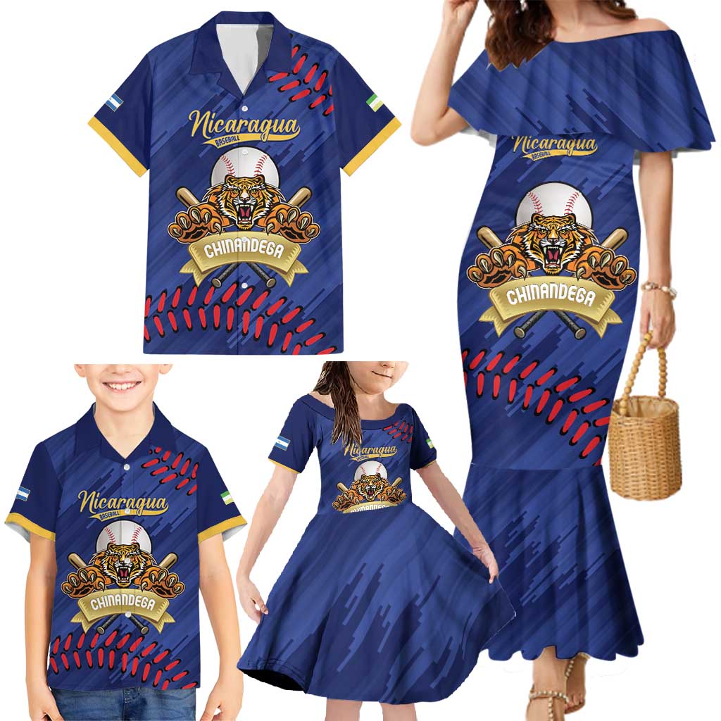 Chinandega 2025 Baseball Custom Family Matching Mermaid Dress and Hawaiian Shirt Come On Tigres