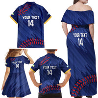 Chinandega 2025 Baseball Custom Family Matching Off Shoulder Maxi Dress and Hawaiian Shirt Come On Tigres