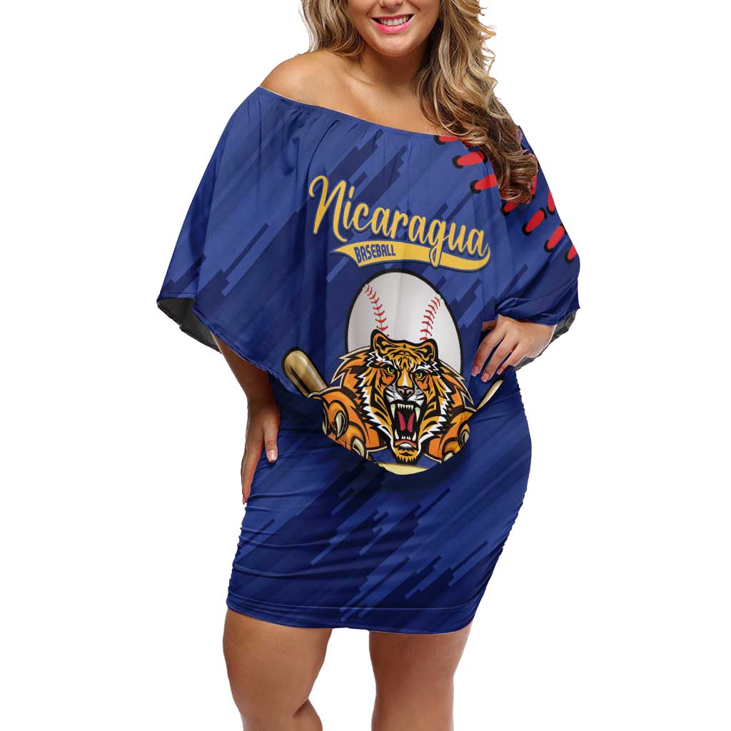 Chinandega 2025 Baseball Custom Family Matching Off Shoulder Short Dress and Hawaiian Shirt Come On Tigres