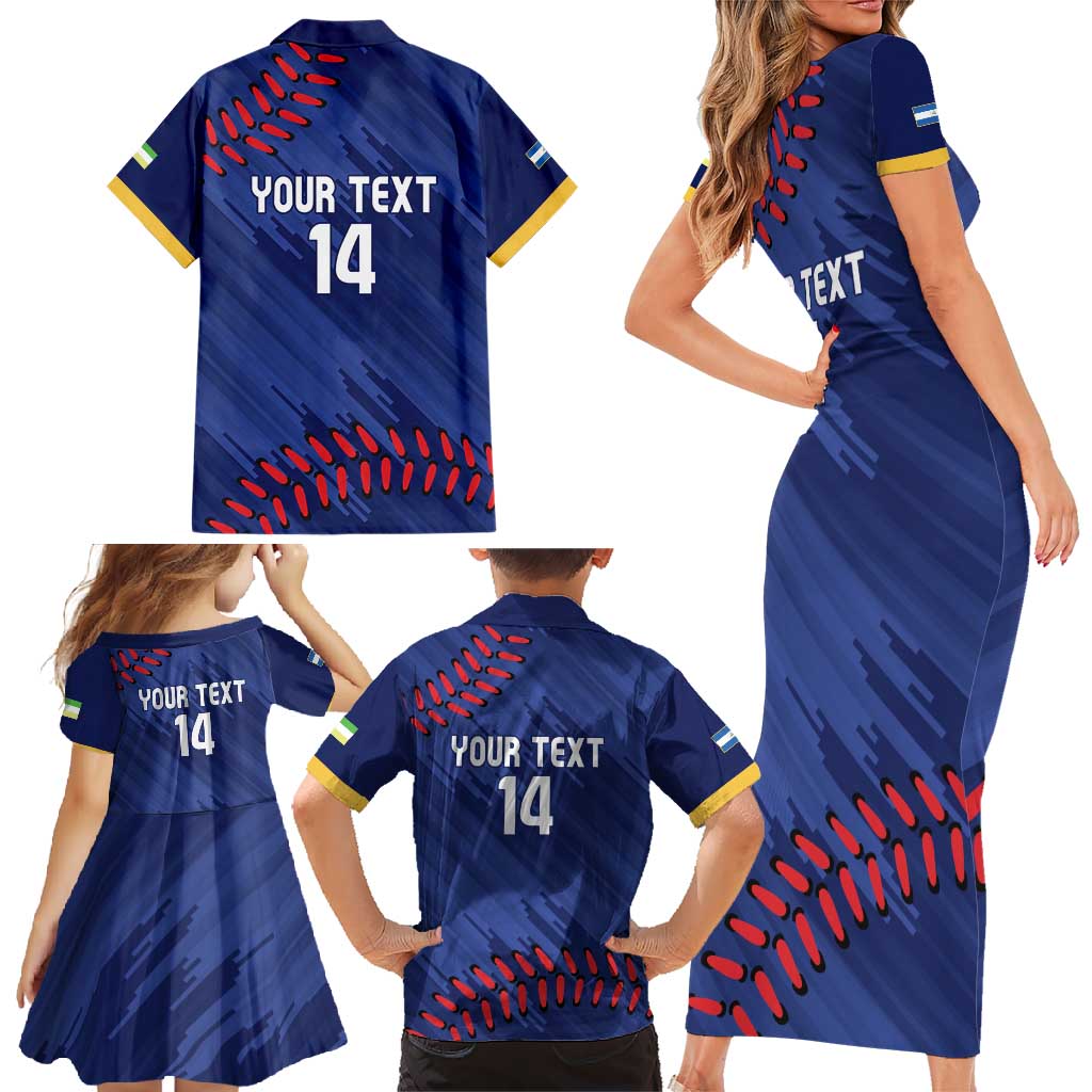 Chinandega 2025 Baseball Custom Family Matching Short Sleeve Bodycon Dress and Hawaiian Shirt Come On Tigres