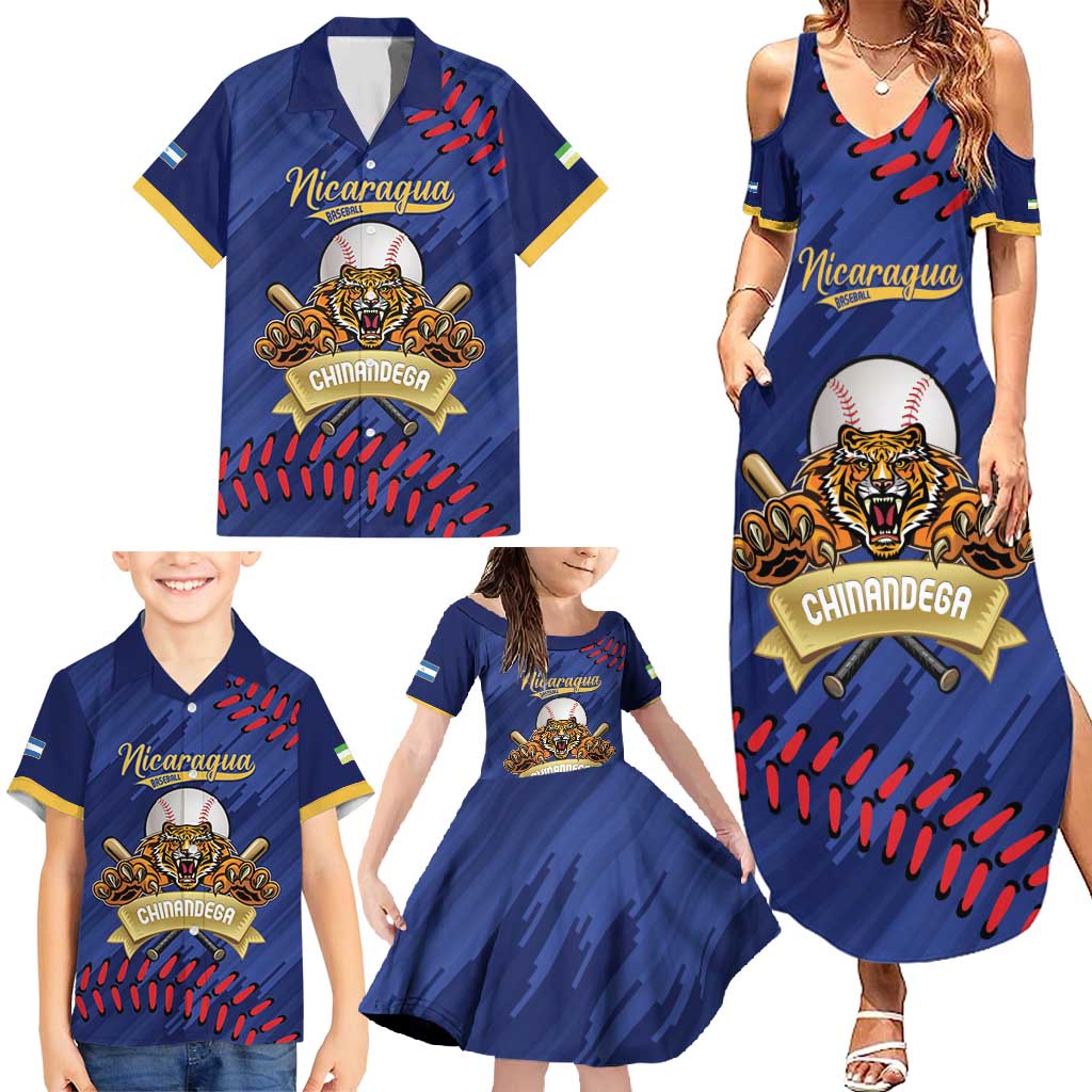 Chinandega 2025 Baseball Custom Family Matching Summer Maxi Dress and Hawaiian Shirt Come On Tigres
