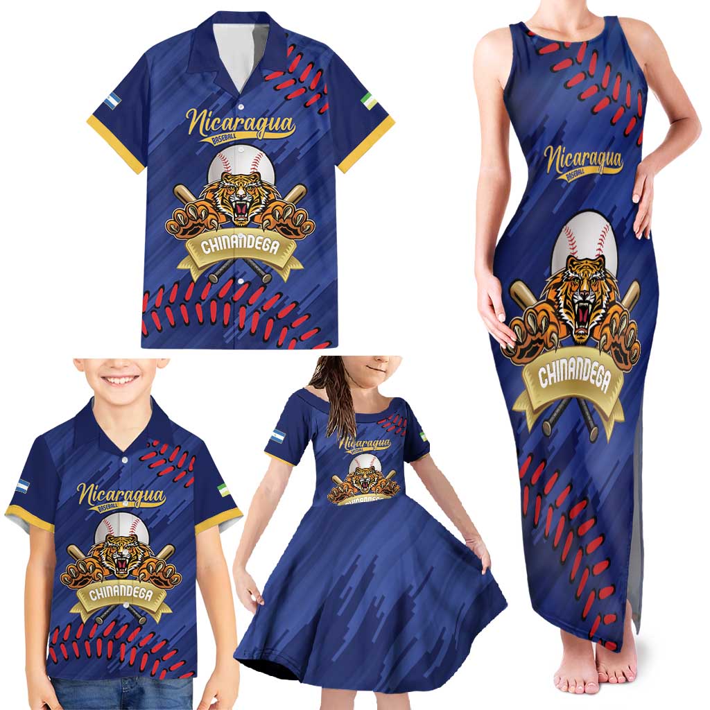 Chinandega 2025 Baseball Custom Family Matching Tank Maxi Dress and Hawaiian Shirt Come On Tigres