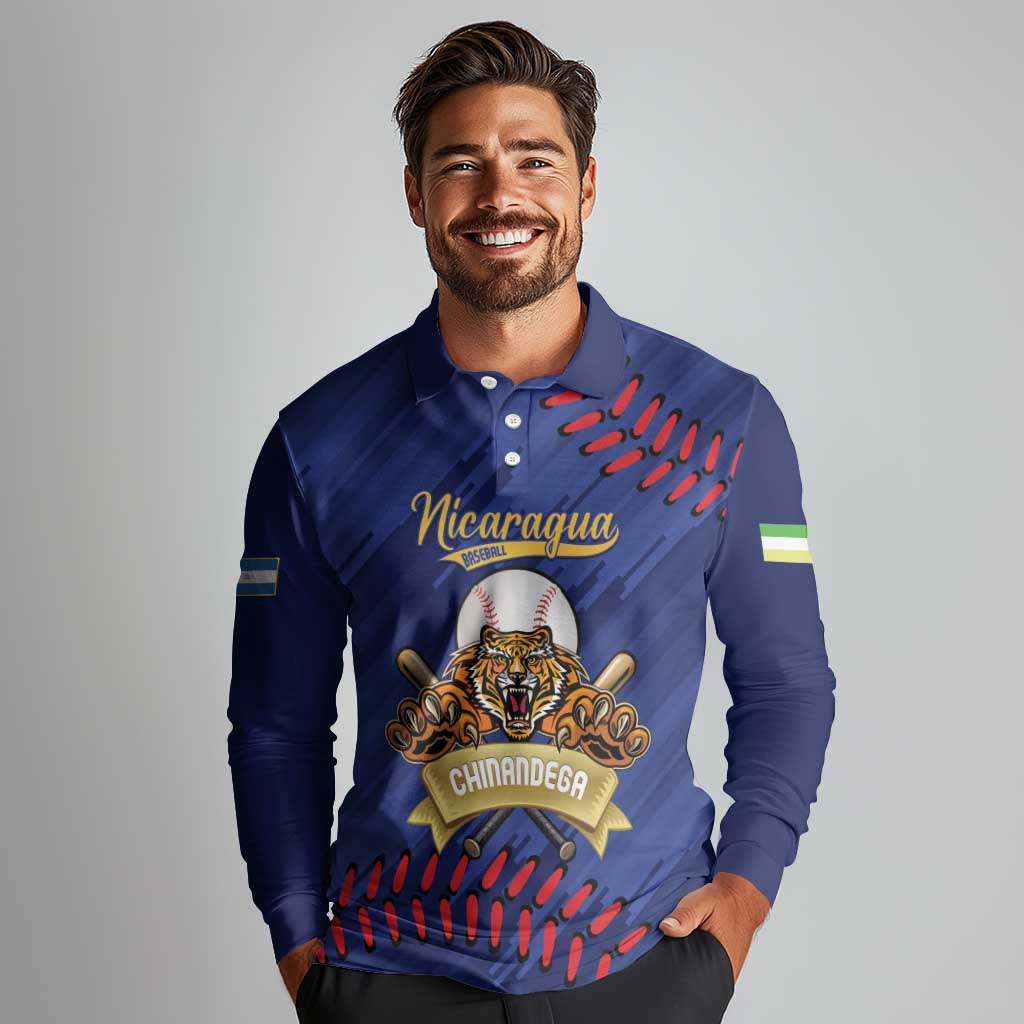 Chinandega 2025 Baseball Custom Long Sleeve Polo Shirt Come On Tigres