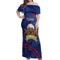 Chinandega 2025 Baseball Custom Off Shoulder Maxi Dress Come On Tigres