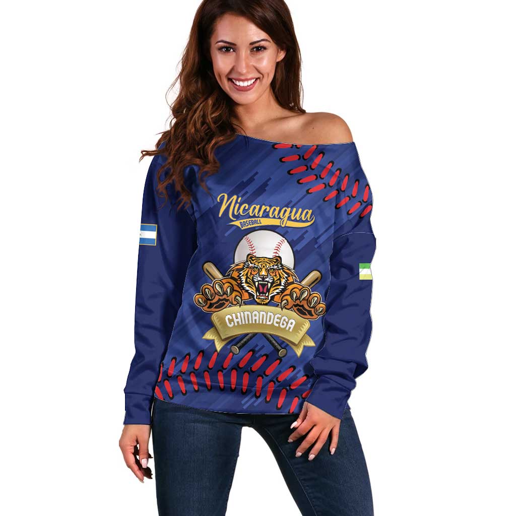 Chinandega 2025 Baseball Custom Off Shoulder Sweater Come On Tigres