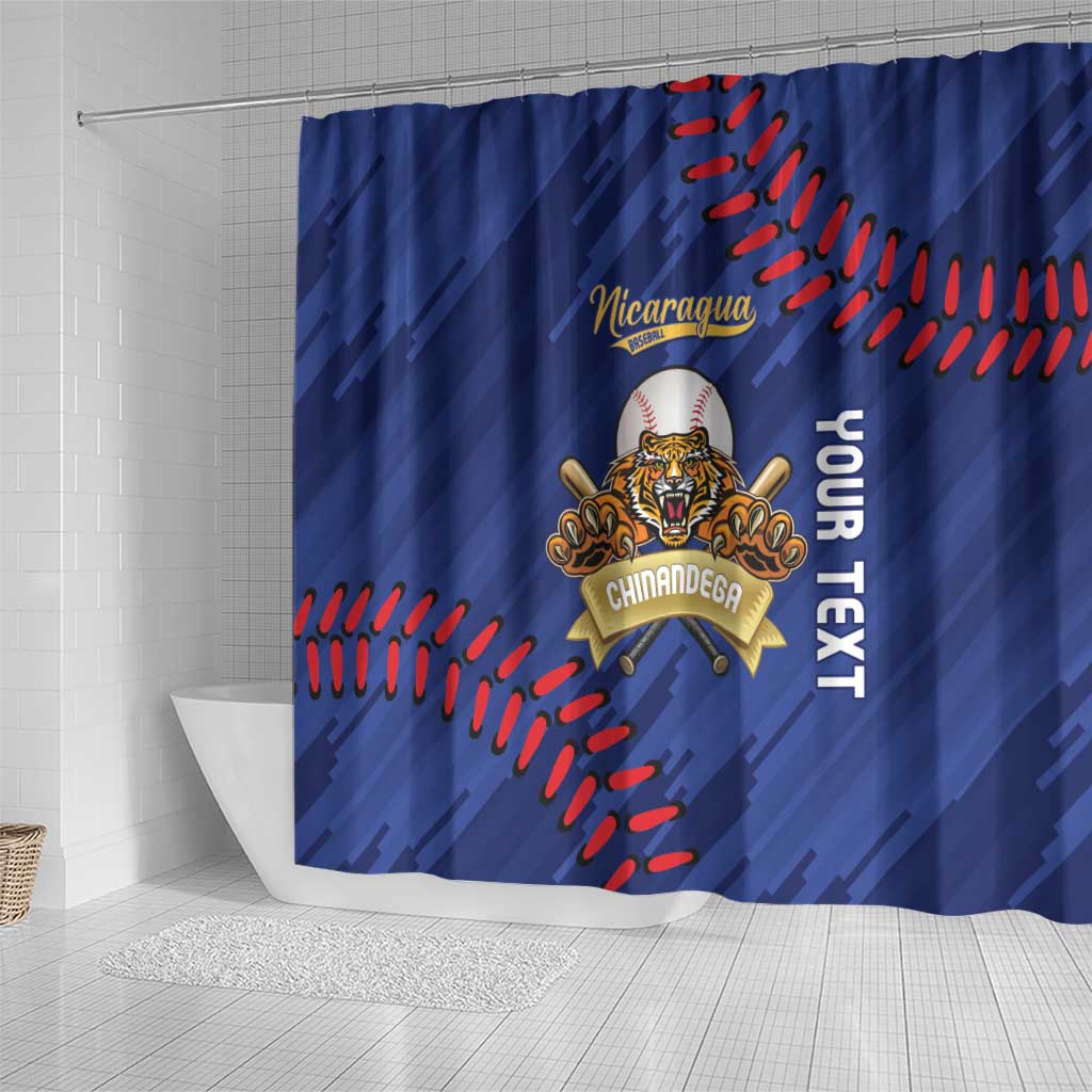 Chinandega 2025 Baseball Custom Shower Curtain Come On Tigres