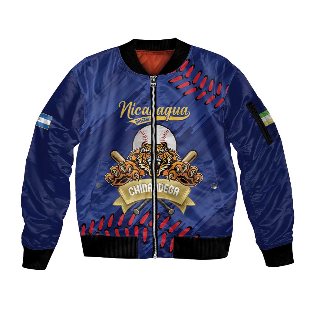 Chinandega 2025 Baseball Custom Sleeve Zip Bomber Jacket Come On Tigres