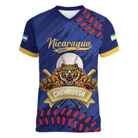 Chinandega 2025 Baseball Custom Women V-Neck T-Shirt Come On Tigres