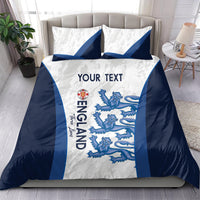 Custom England Football Bedding Set 2024 Go Champions Three Lions - Wonder Print Shop