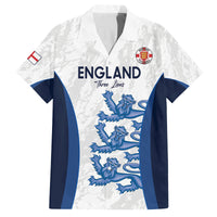 Custom England Football Family Matching Long Sleeve Bodycon Dress and Hawaiian Shirt 2024 Go Champions Three Lions - Wonder Print Shop