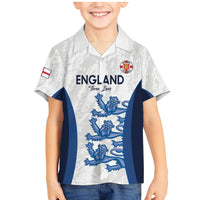 Custom England Football Family Matching Mermaid Dress and Hawaiian Shirt 2024 Go Champions Three Lions - Wonder Print Shop