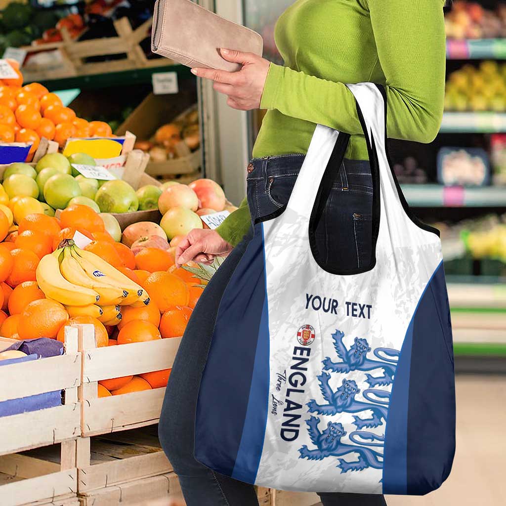 Custom England Football Grocery Bag Go Champions Three Lions