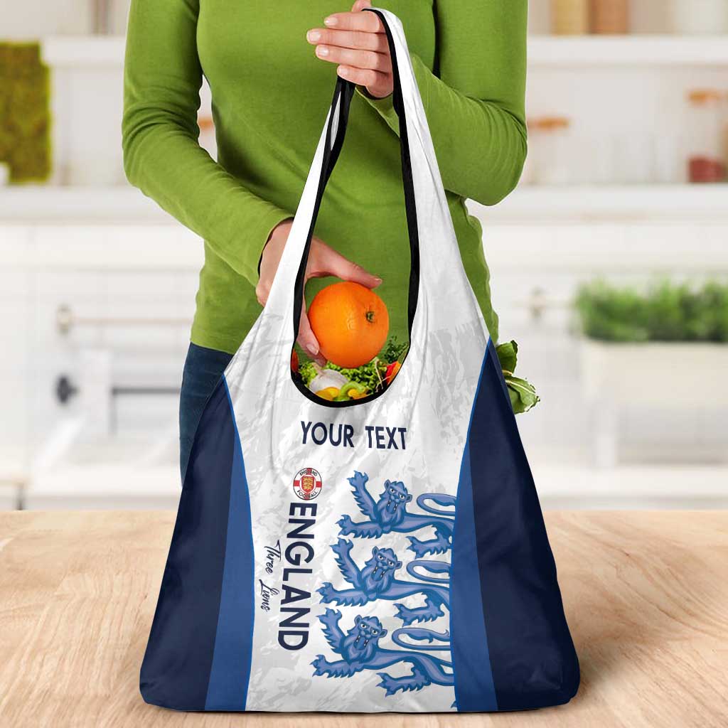 Custom England Football Grocery Bag Go Champions Three Lions