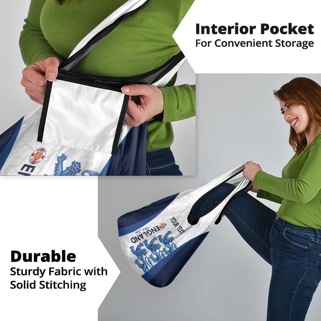 Custom England Football Grocery Bag Go Champions Three Lions