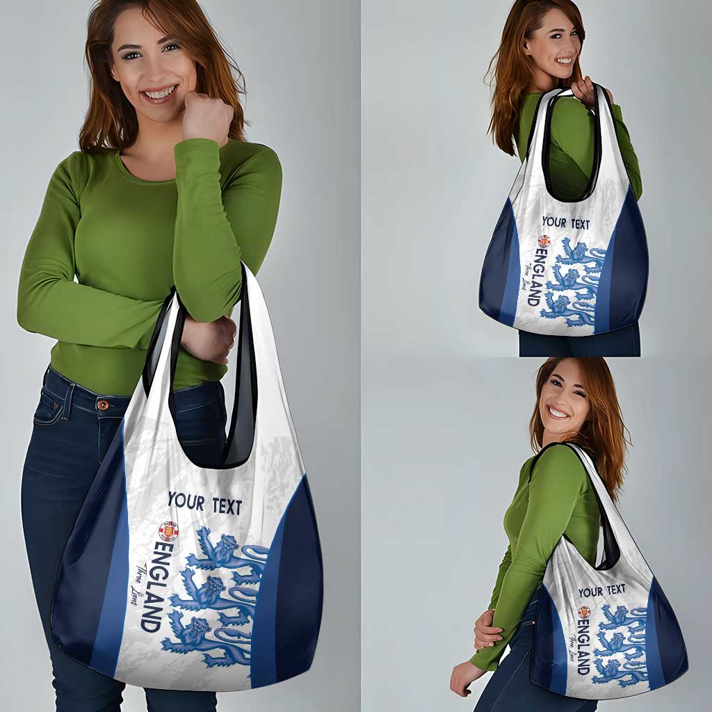Custom England Football Grocery Bag Go Champions Three Lions