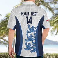 Custom England Football Hawaiian Shirt 2024 Go Champions Three Lions - Wonder Print Shop