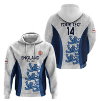 Custom England Football Hoodie 2024 Go Champions Three Lions - Wonder Print Shop