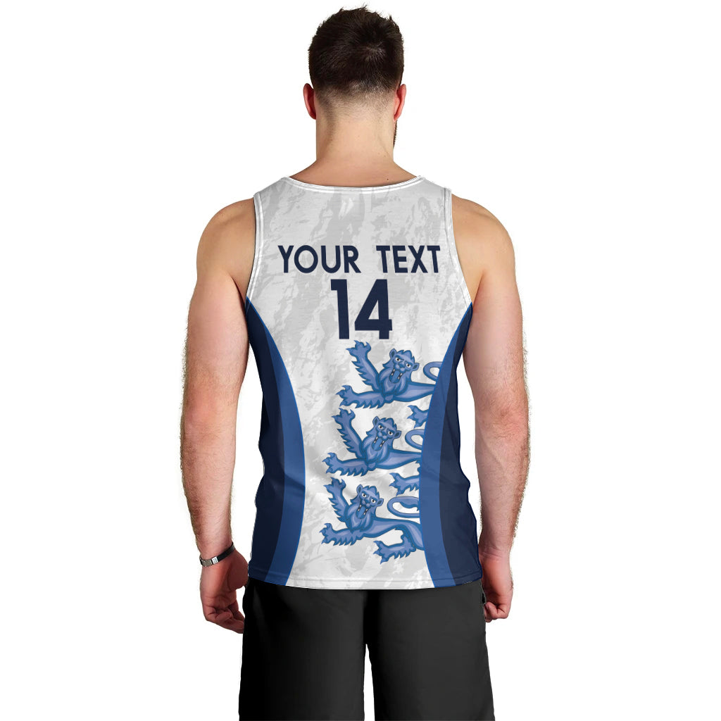 Custom England Football Men Tank Top 2024 Go Champions Three Lions - Wonder Print Shop