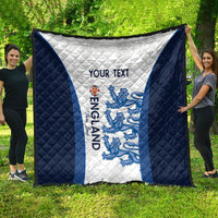 Custom England Football Quilt 2024 Go Champions Three Lions - Wonder Print Shop
